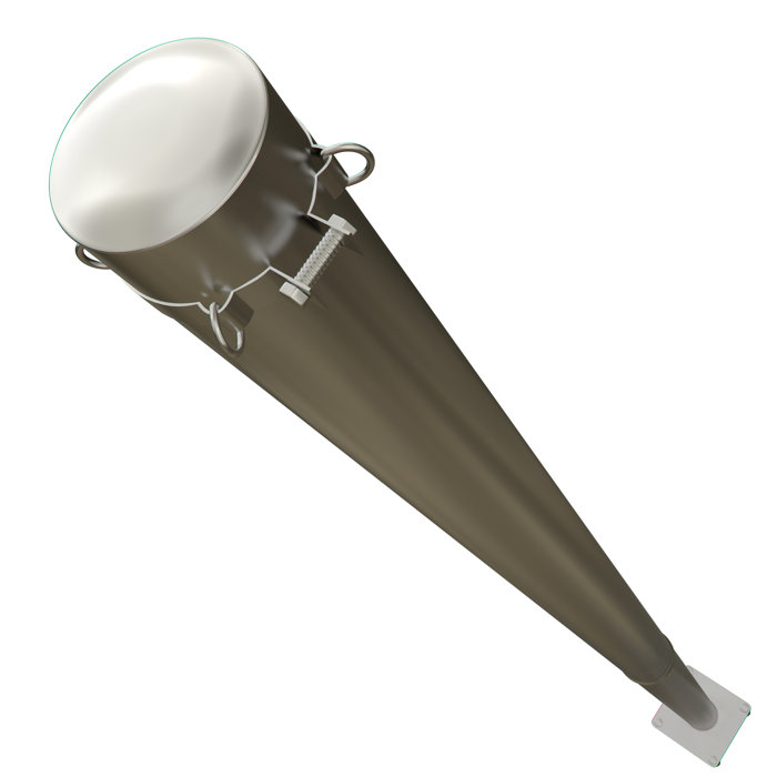 ColourTree 8' Pole and Kit for Sun Shade Sail | Wayfair